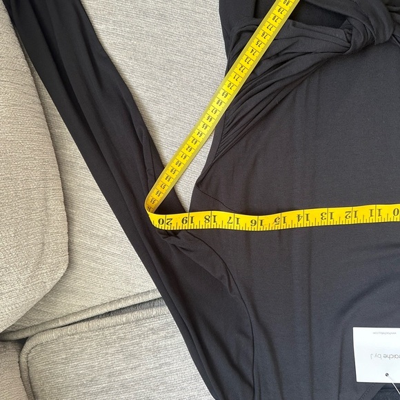 Fraiche  By J Chic Long Sleeve Black Dress - Picture 7 of 7